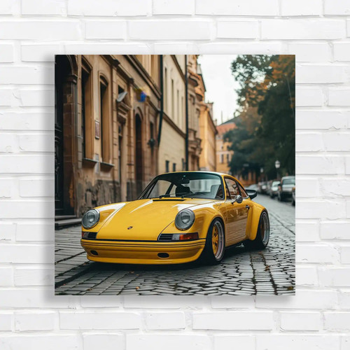 Iconic yellow porsche 911 - iconic,