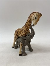 The Herd "Sticks and Stones" Giraffe & Elephant Pair by Martha Carey