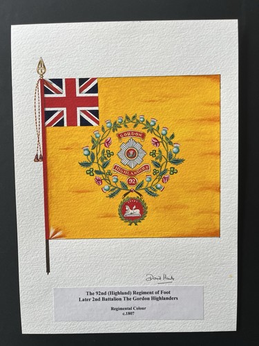 David hunter watercolour 92nd - watercolour,