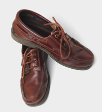 Clarks Men Active Air  Brown Leather Loafers Deck Shoes UK  8.5 G