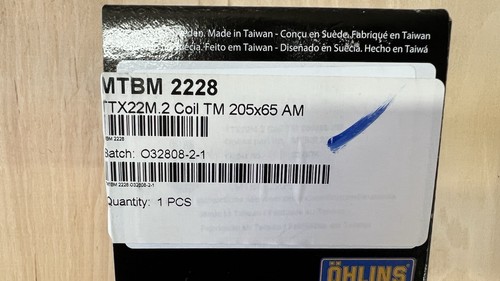 Ohlins ttx22 coil shock - ttx22,