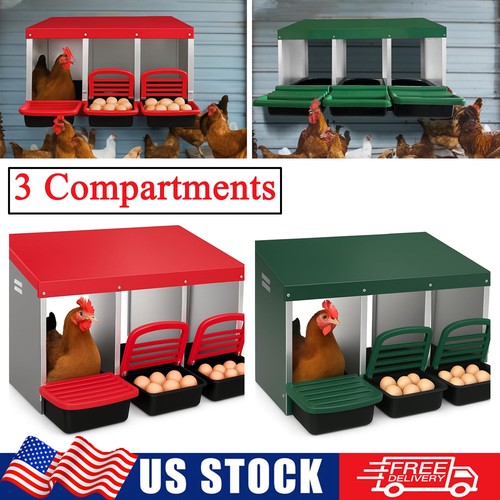 Metal chicken nesting boxes - metal, 3