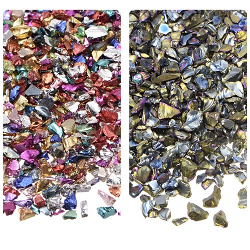 Colors crushed glass - crushed, chips