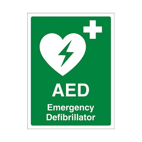 Aed defibrillator sign - defibrillator,