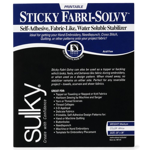 Sulky sticky fabri solvy - fabri,