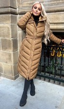 Long Padded Belted Coat -