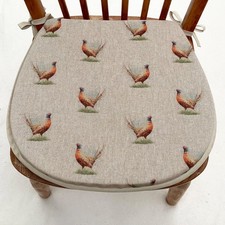 COUNTRY PHEASANT PRINT TIE ON