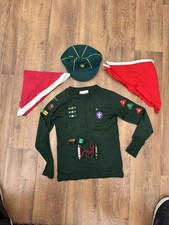 Vintage 80s Cub Scouts Jumper And Cap. Cub Scouts Uniform And Badges 4A273