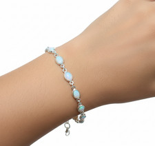 925 Sterling Silver Gemstone Bracelet, Amethyst, Labradorite, Garnet and more