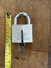 Abus granite padlock no 36/55. Made In Germany. Hardened. 2 X Keys 