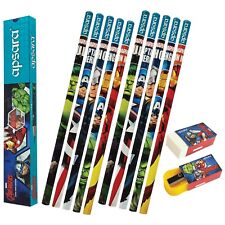 10 x DISNEY Marvel Avengers Novelty Pencils Eraser Sharpener School Nursery Home