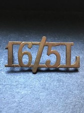 16/5L  Lancers 16th/5th Lancers British Army Collar Badge