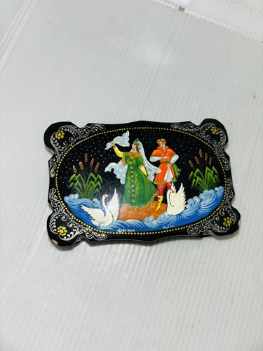 Russian troika black lacquer - russian,