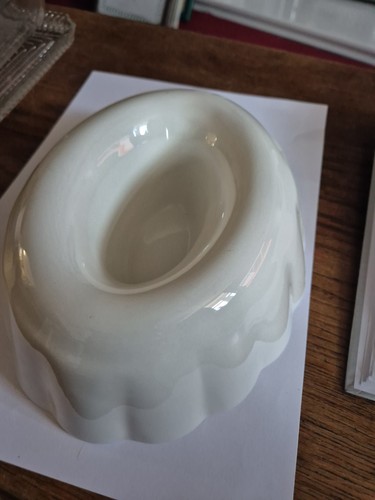 Vintage white jelly mould - vintage,