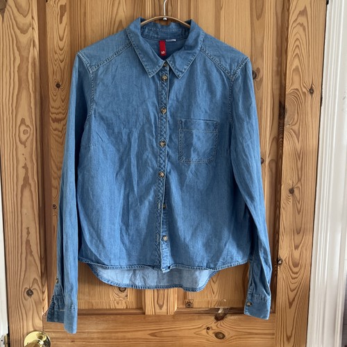 Denim cotton shirt size - cotton,