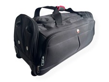 Wenger Large Wheeled Duffle Bag Holdall | 65cm Rolling Travel Trolley Case Black