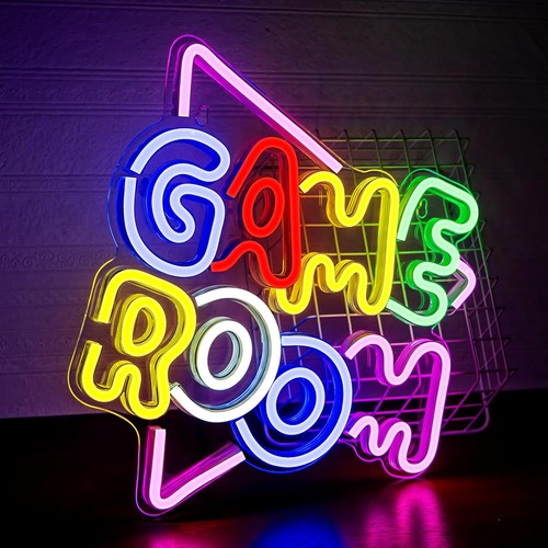 Game room neon sign gamer - game,