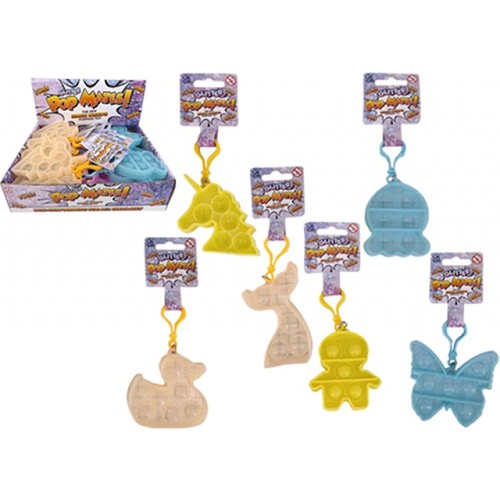 Sensory popper toy keyring - popper,