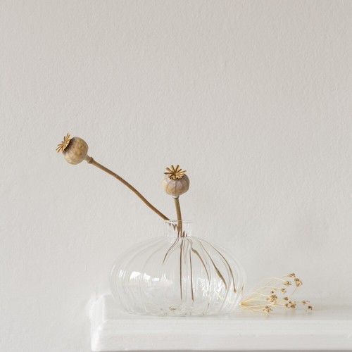 Glass bud vase vintage home - bud,