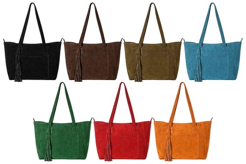 Women suede real - suede, leather
