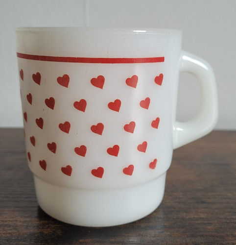 Vintage hearts termocrisa milk - vintage,