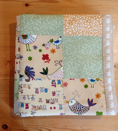 Hand made baby quilt - , with