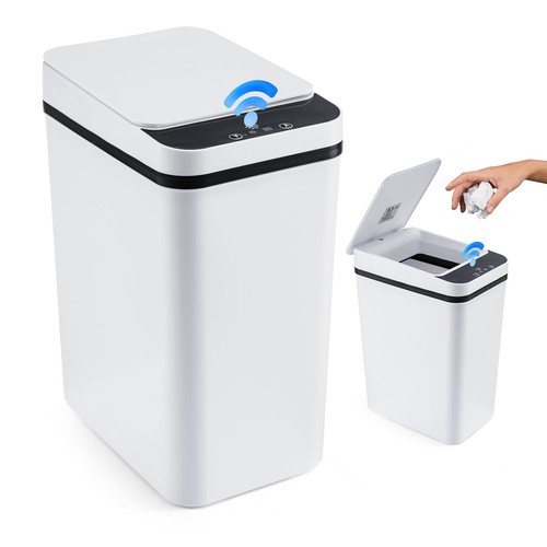 Smart touchless bathroom trash - bathroom,