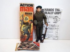 VINTAGE ORIGINAL 1964 PALITOY ACTION MAN WITH BOX & PAPERWORK (A1)