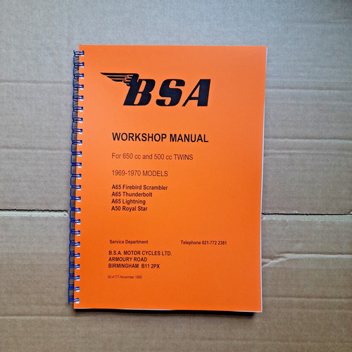 Bsa a65 a50 workshop manual - ,