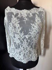 Essense of Australia lace wedding bolero size 16 in ivory - JAC24