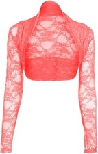 Womens Long Sleeves Lace Shrug