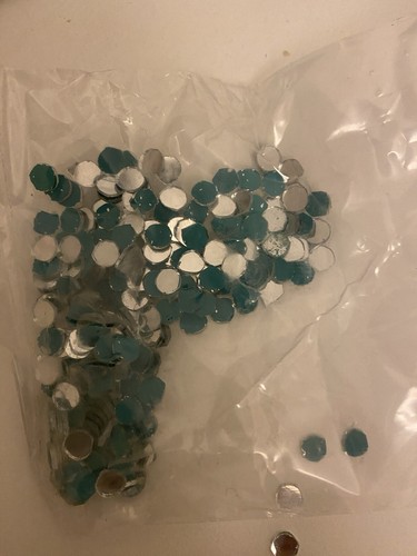 50pcs small round glass mirror - small,