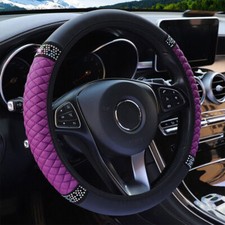 Purple Car PU Leather Diamond