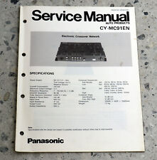 PANASONIC CY-MC91EN CAR AUDIO Electronic crossover network SERVICE MANUAL