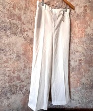 ZARA WHITE WIDE LEGGED PANTS SIZE S BNWT