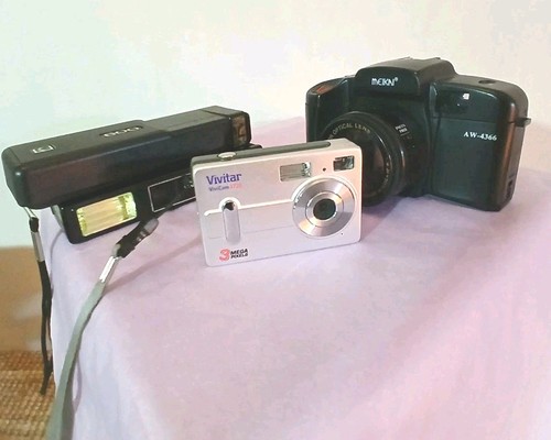 Four cameras untested vintage - cameras,