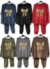 Ladies Tracksuit Velvet Velour