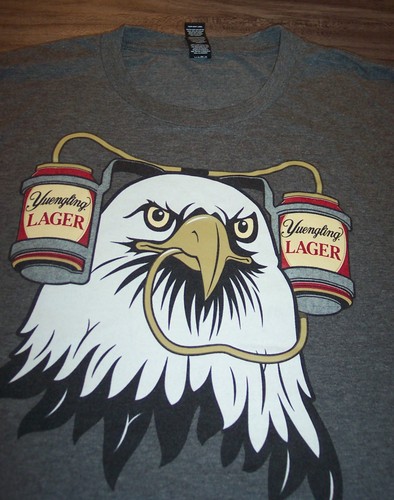 Yuengling lager beer - beer, eagle