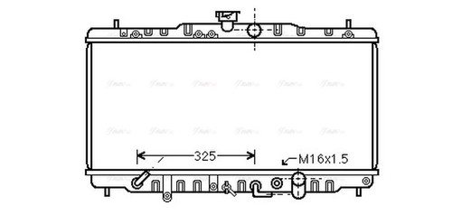 Ava coolant radiator - coolant, hda2056