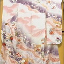 Japanese Furisode Kimono Silk