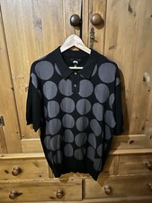 Stüssy Classic SS Polo Sweater in black - XL