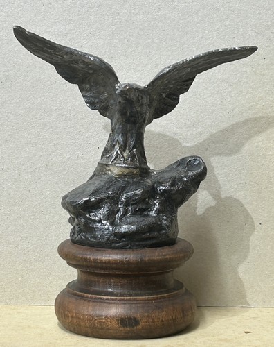 Antique bronze eagle statue - antique,