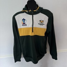Kangaroos Rugby League World Cup 2013 1/4 Zip Tops Shirt Pullover Jacket Large L