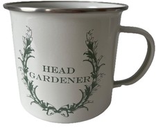 Head Gardener Enamel Mug Garden Allotment Travel Picnic Camping Hiking by M&S