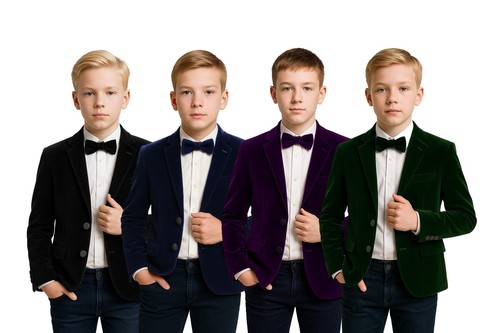 Sirri boys velvet blazer - sirri,