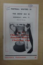 1960s FOOTBALL WRITERS X1 v THE SHOW BIZ X1  at QPR