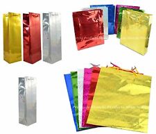 Gift Bags Holographic Paper Foil Party Wedding Birthday Presents Christmas Bulk