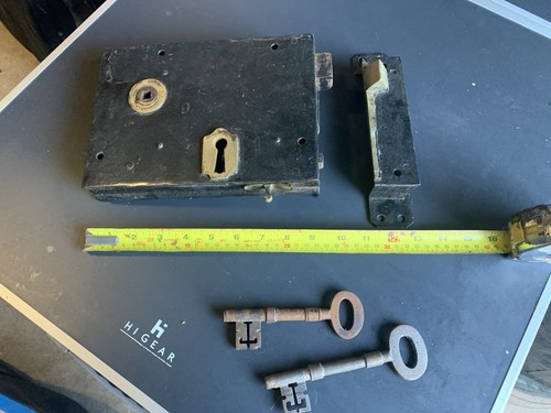 Vintage antique door lock - antique,