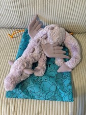 Jellycat Lavender Dragon Soft Stuffed Toys Gifts With Tags Free Dust Bag 50CM