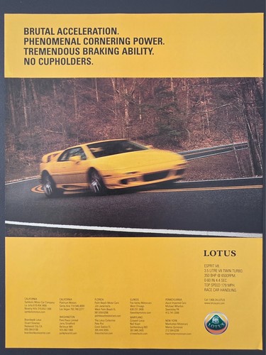 1999 print lotus esprit - 1999,